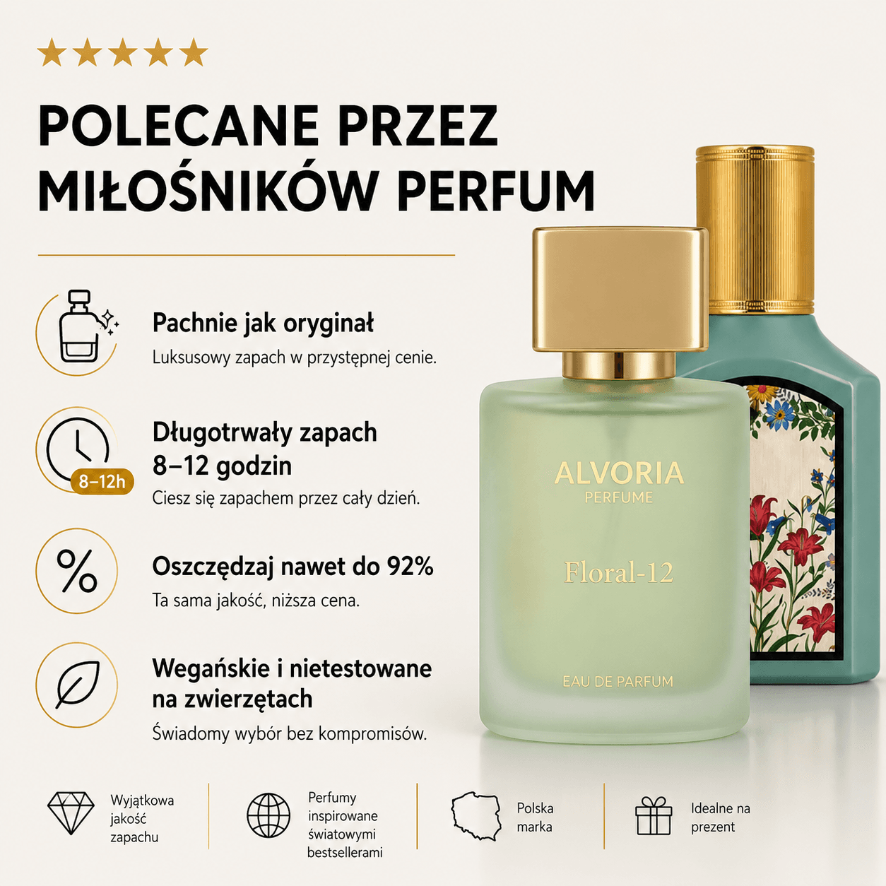 Alvoria Floral 12 - Perfumy kwiatowe premium 50 ml