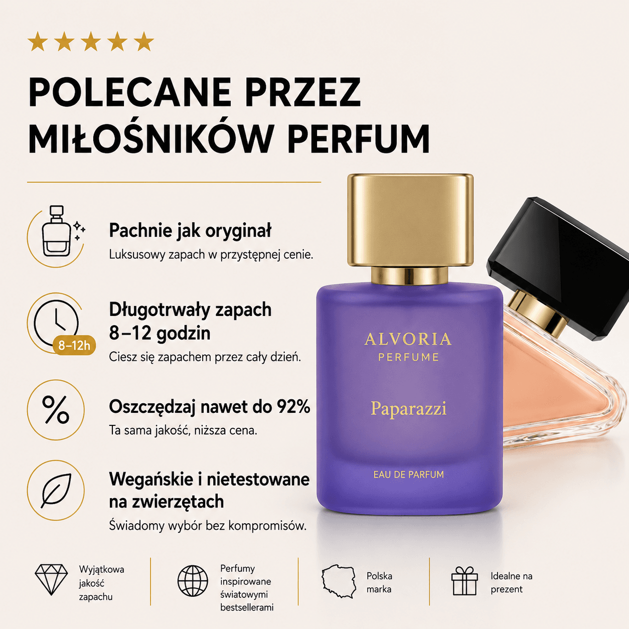 Paparazzi Alvoria – Perfumy premium słodkie 50ml