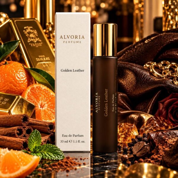 Golden Leather Alvoria - Perfumy premium skórzane 33 ml