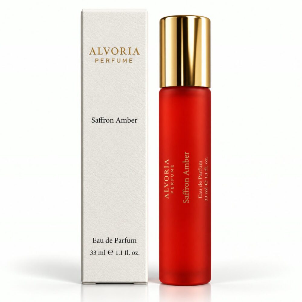 Saffron Amber Alvoria - perfumy premium 33 ml inspirowane Maison Francis Kurkdjian Baccarat Rouge 540